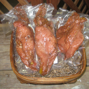 Oakwood Game Farm you can purchase 3 packs of pheasant jerky in an order
